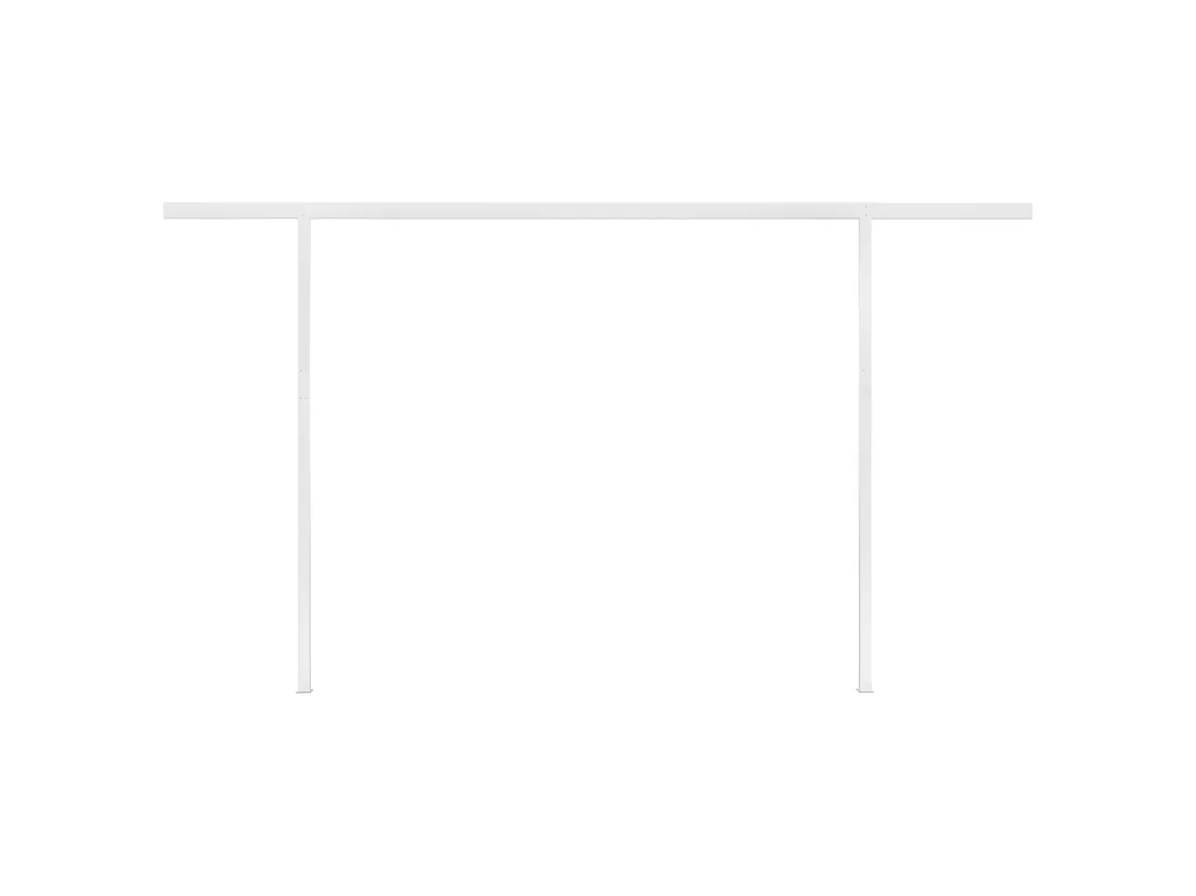 Auventanuel rétractable avec poteaux 4,5x3,5 Crème