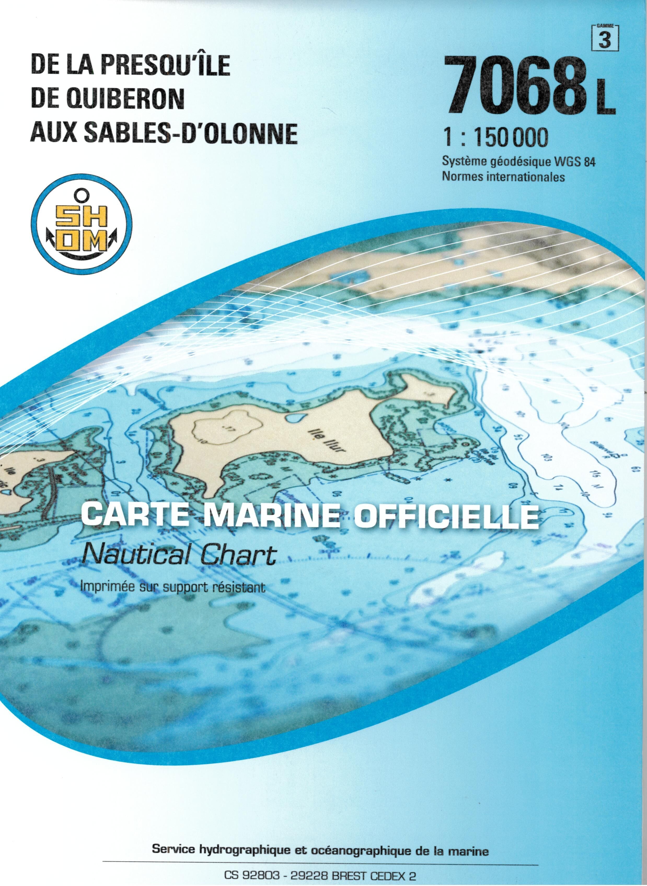 EPSHOM - 7068L PRESQU ILE DE QUIBERON