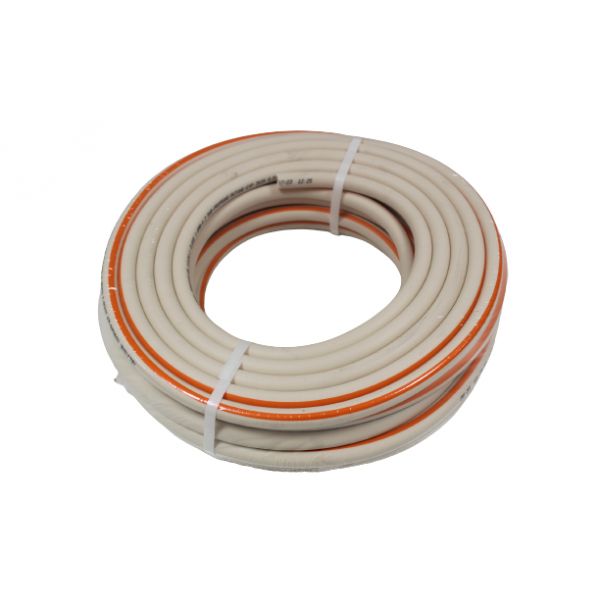 Tubo Gás Butano Branco 8x16mm - 25m