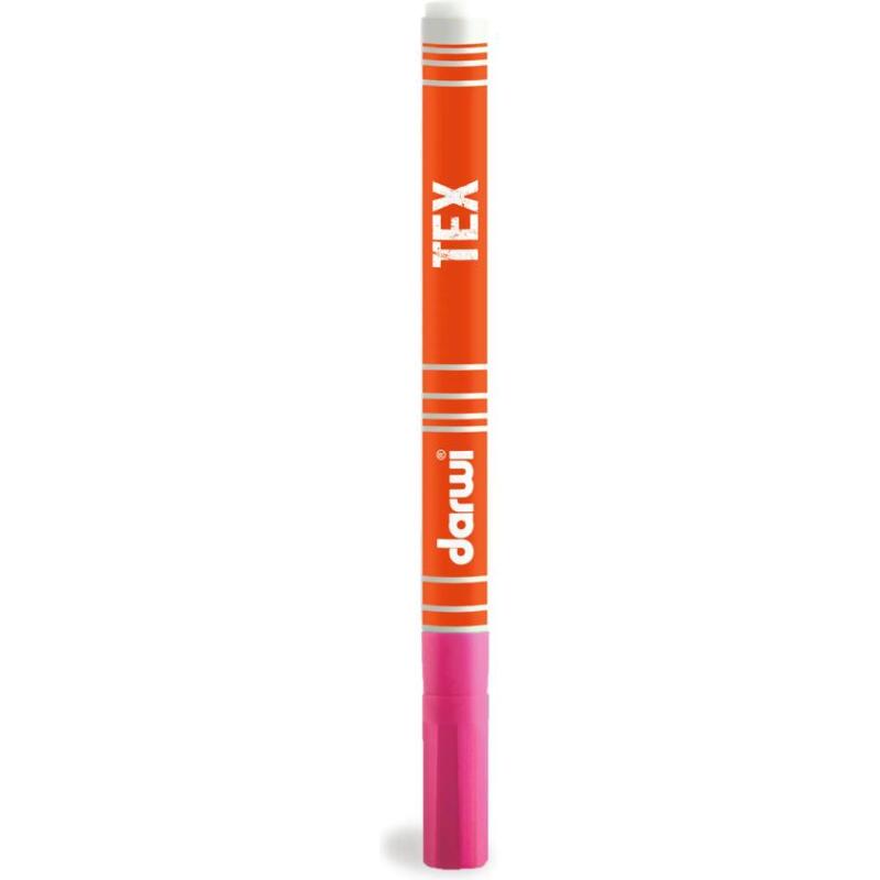 DARWI Marqueur Peinture Textile Pointe Conique Fine 1mm - Rose