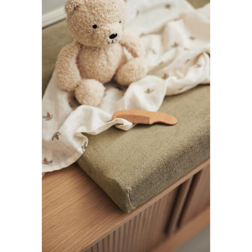 Housse Matelas à Langer Éponge 50x70cm Olive Green - JOLLEIN