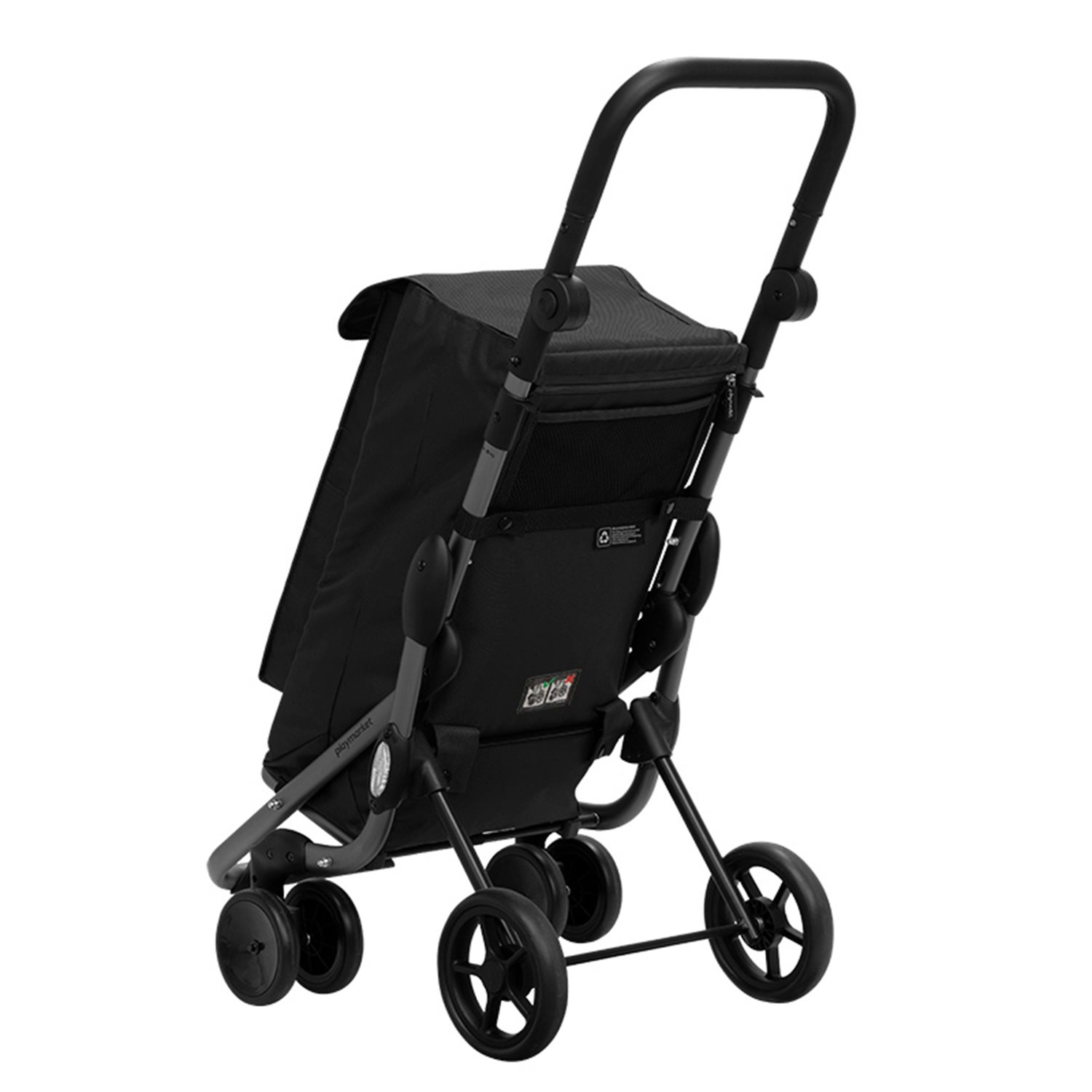 Playmarket Go Up Premium Boodschappentrolley zwart