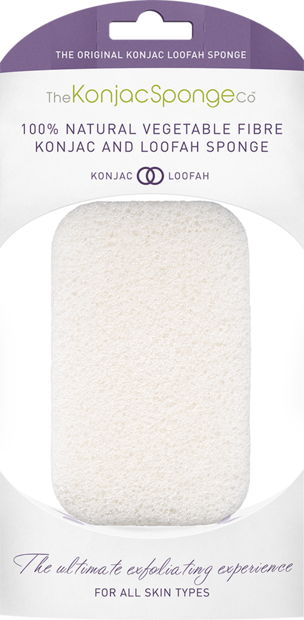 The Konjac Sponge Company  100% Natural Vegetable Fibre Konjac & Loofah Sponge, 1 Stück