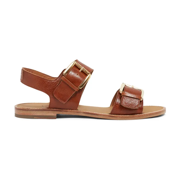 Anthology Paris Sandales Beaulieu Cuir | Caramel