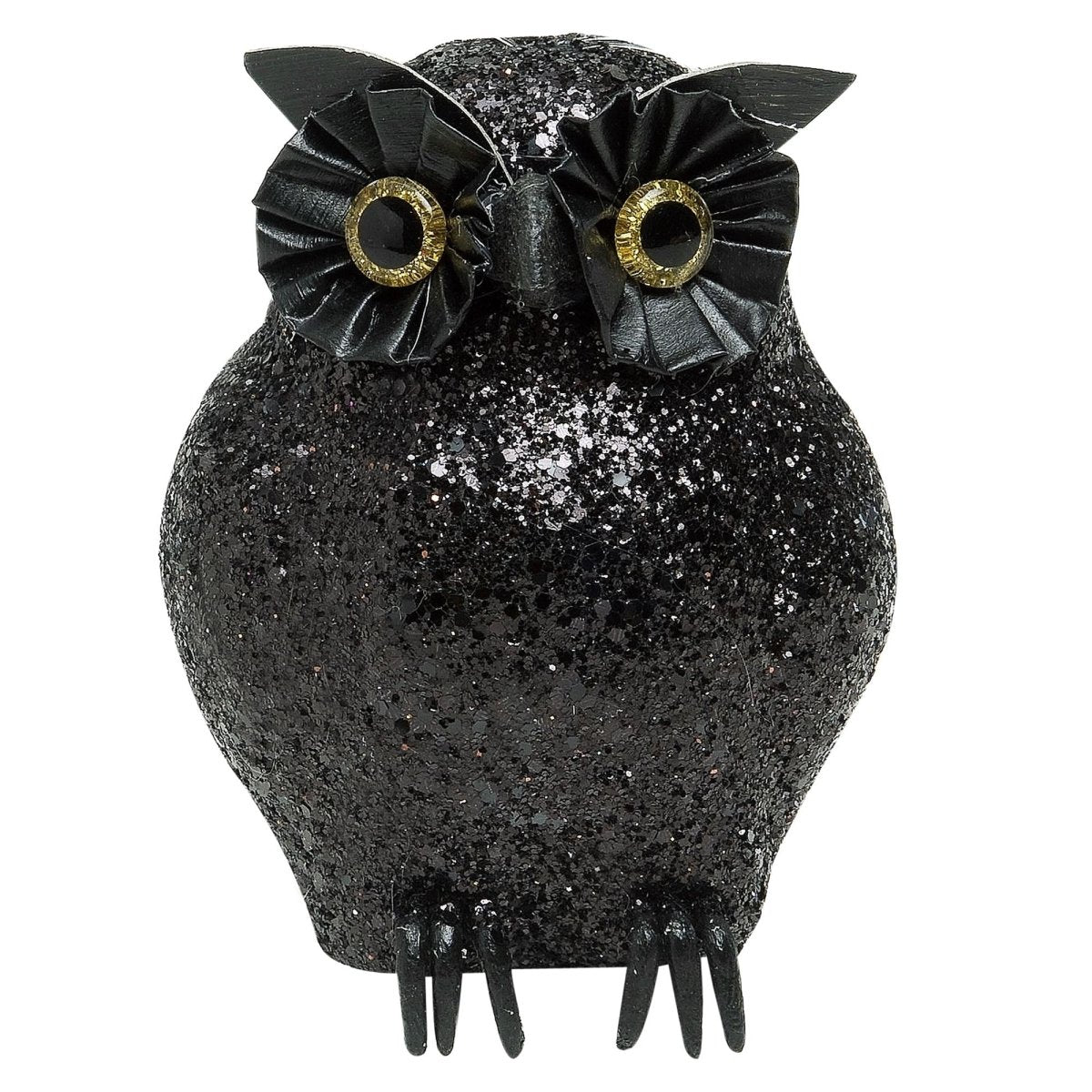 Zwarte Nep Uil 10,5cm