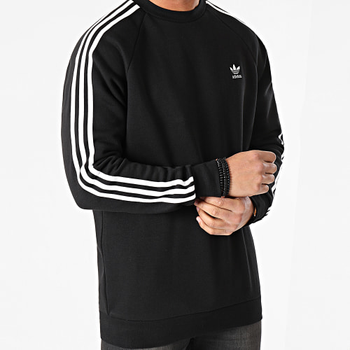 Sweat Crewneck A Bandes 3 Stripes GN3487 Noir