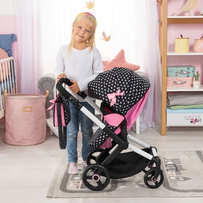 Bayer Design Xeo Dukkevogn, Svart/Rosa