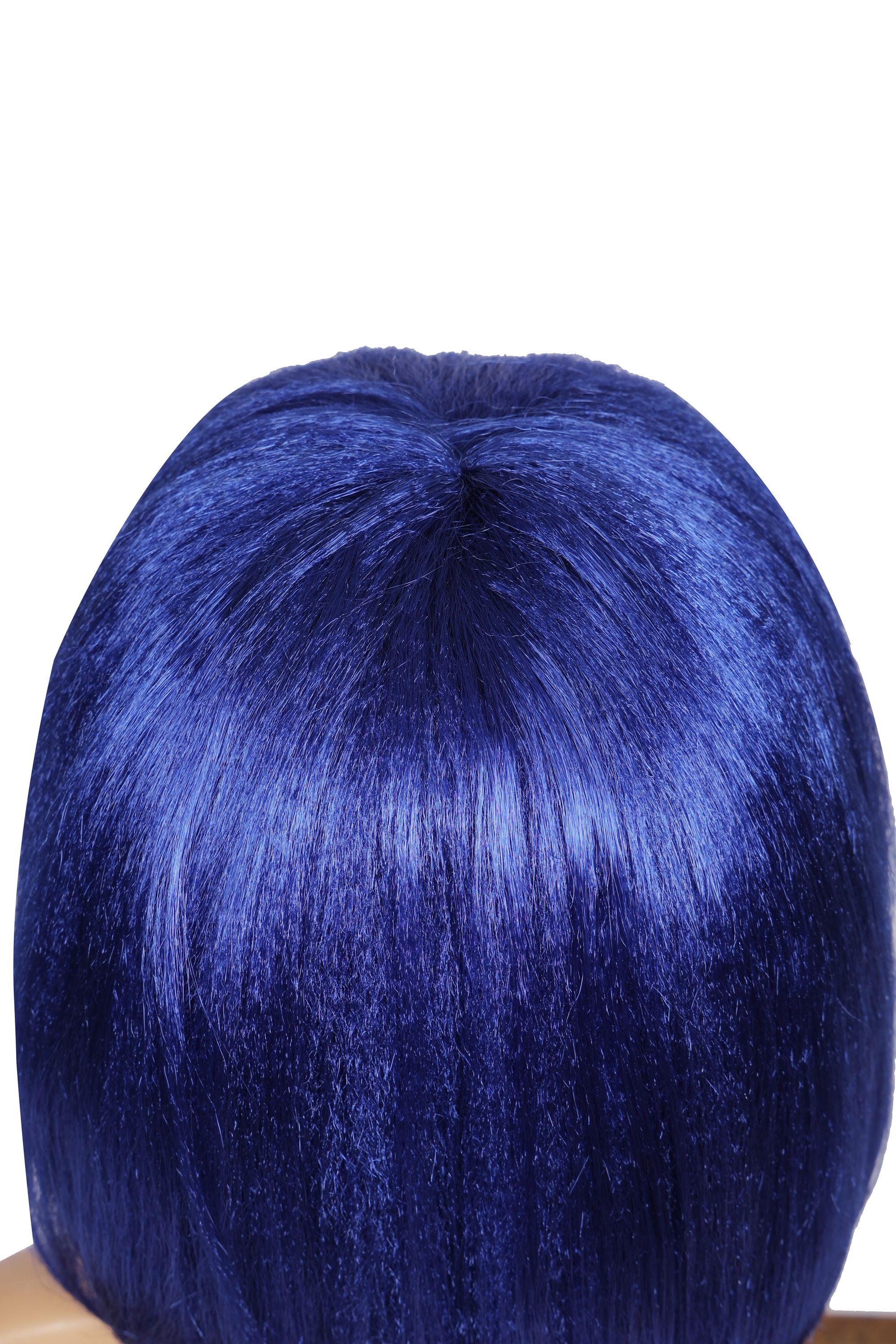 Perücke Pagenschnitt blau