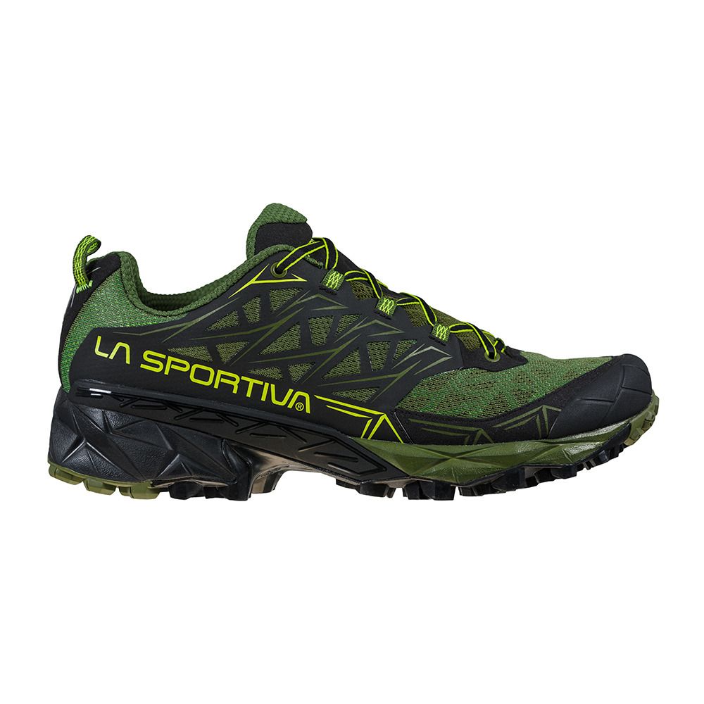 La Sportiva AKYRA - Chaussures trail Homme olive/neon