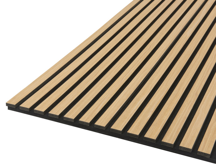 Akustikpanel Quanti light oak 18 × 520 × 2440 mm