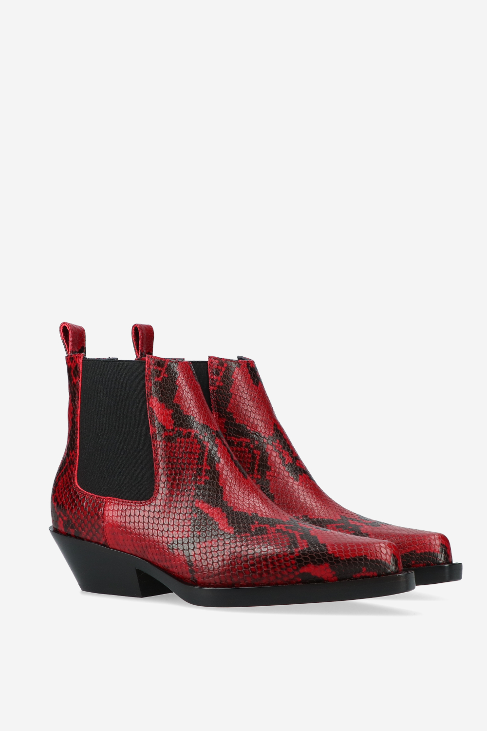 Grenade pitone leather ankle boots