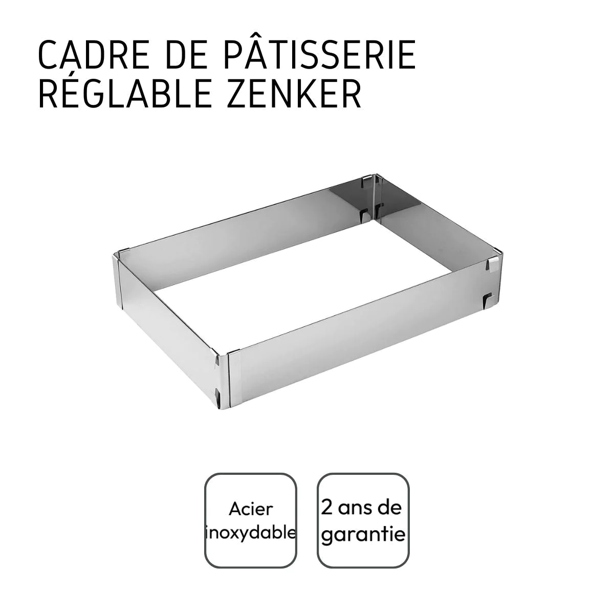 Cadre à gâteau réglable Zenker Smart Pastry Zenker