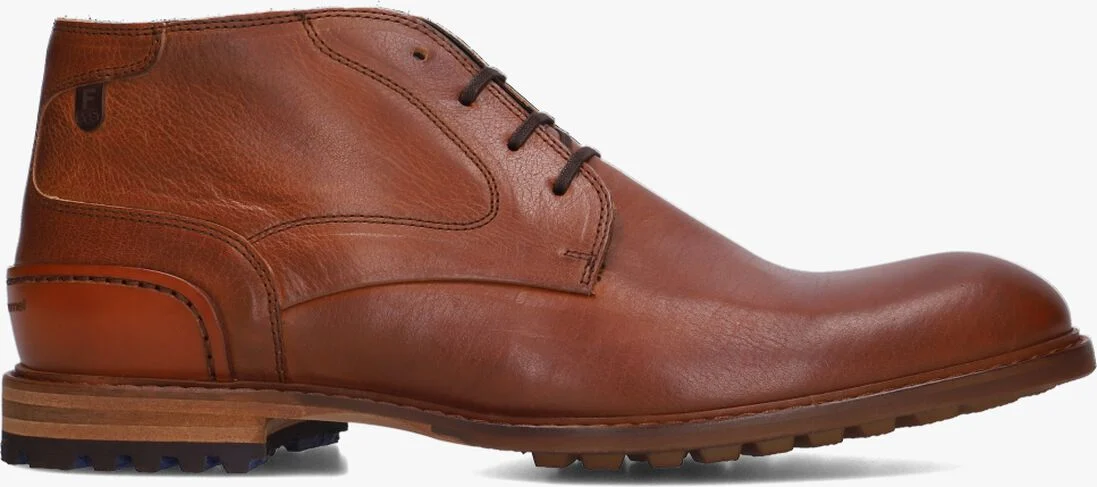 FLORIS VAN BOMMEL cognac floris van bommel nette schoenen sfm-50141