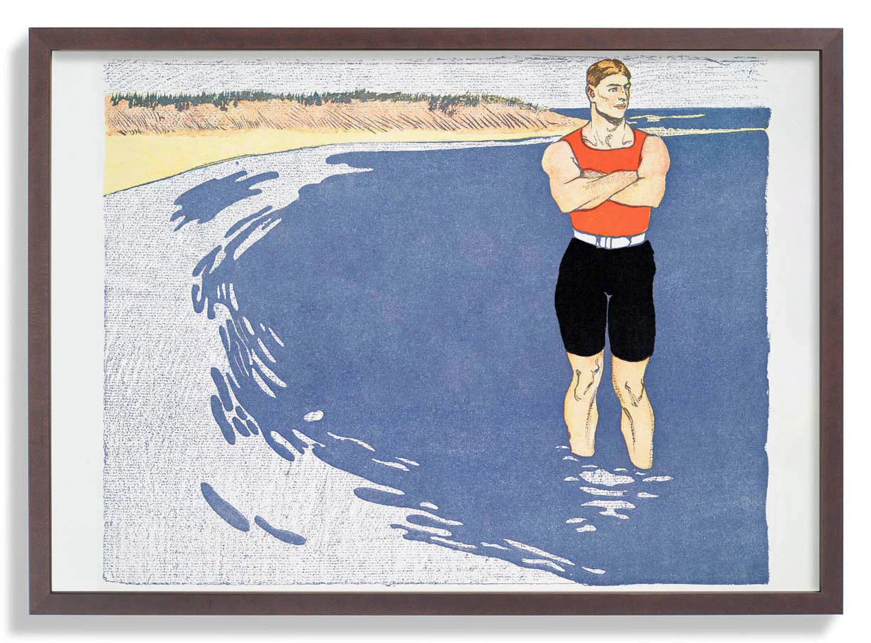 Der Mann, der im Meer steht von Edward Penfield