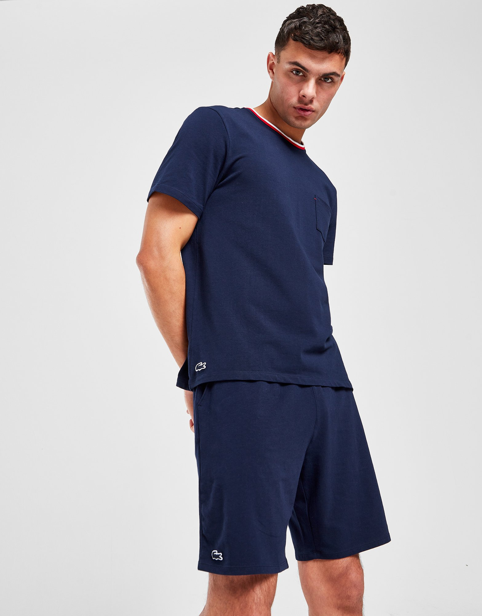 Lacoste T-shirt Stripped Collar Homme