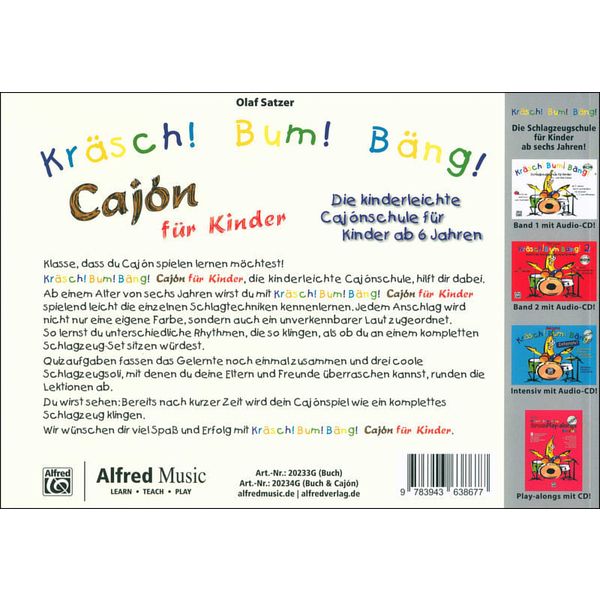 Alfred Music Publishing Kräsch! Bum! Bäng! Cajon Kids