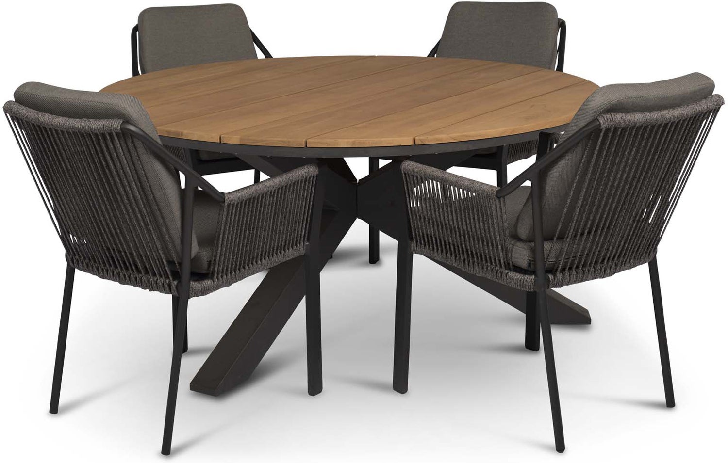 Tierra Outdoor 4-zits diningset Orbital met Liv