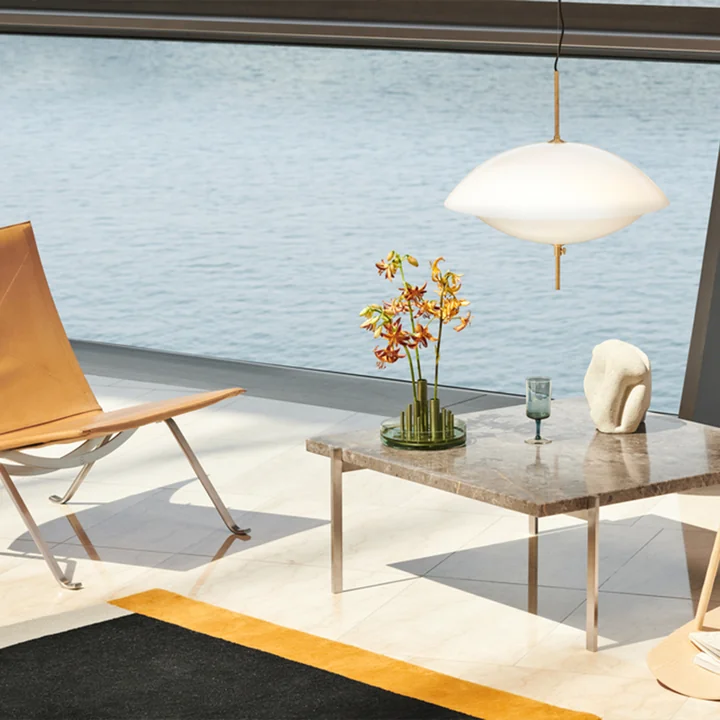 Fritz Hansen - Clam Pendelleuchte Ø 44 cm, weiss