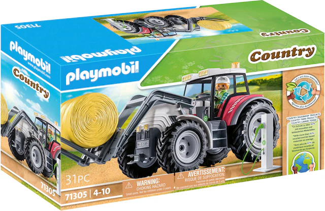 Playmobil® Konstruktions-Spielset »Grosser Traktor (71305), Country« teilweise aus recyceltem Material; Made in Germany