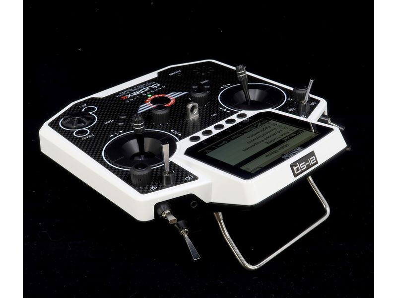 Jeti Fernsteuerung Duplex DS-12 Carbon White 2024   R9 Empf Handlicher Jeti Duplex 2.4 GHz Sender in «Special Edition» Ausführung