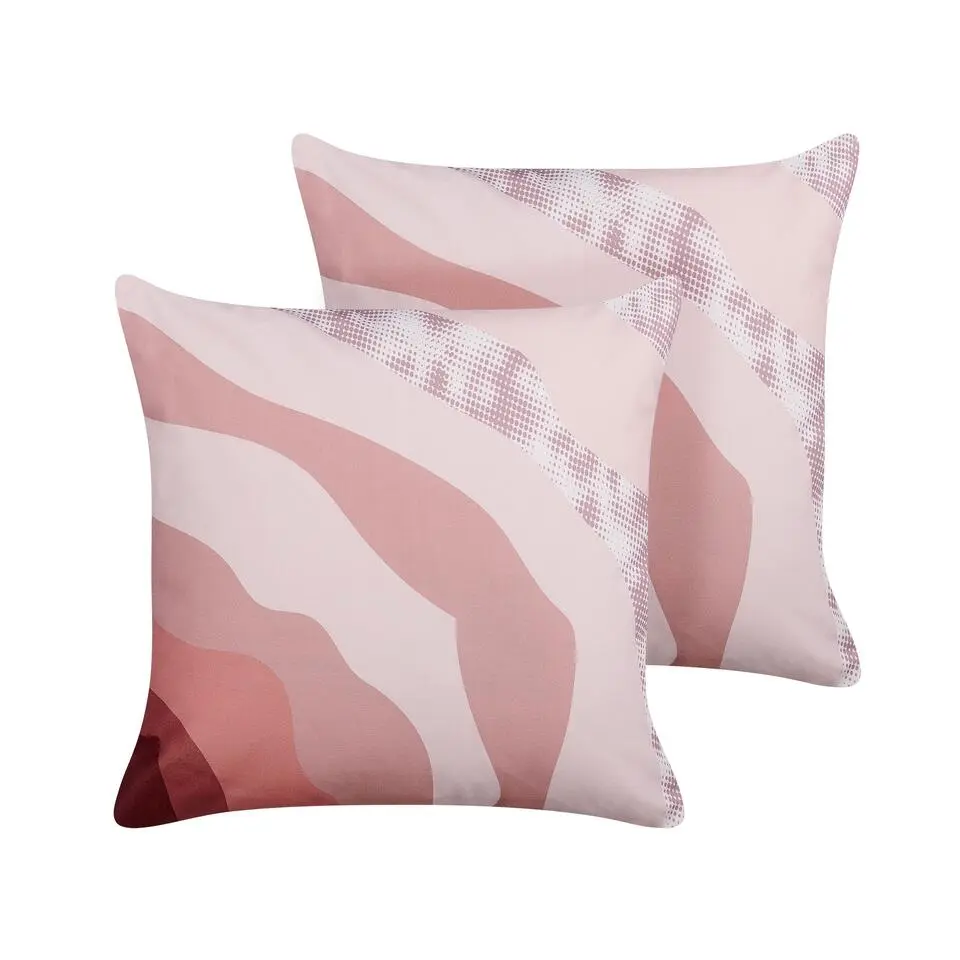 CAMPEI - Tuinkussen set van 2 - Roze - 45 x 45 cm - Polyester