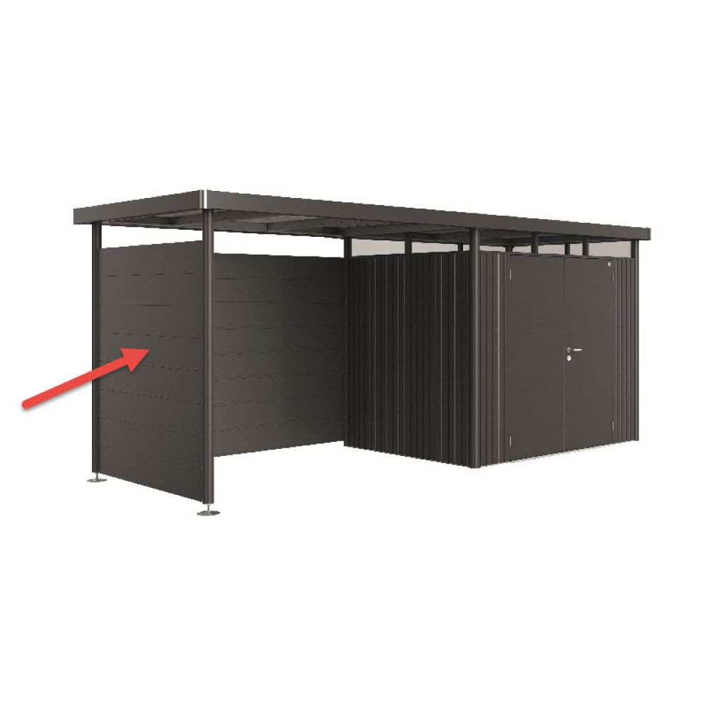SIDEVEGG BIOHORT HIGHLINE H2 METALLIC MØRKGRÅ