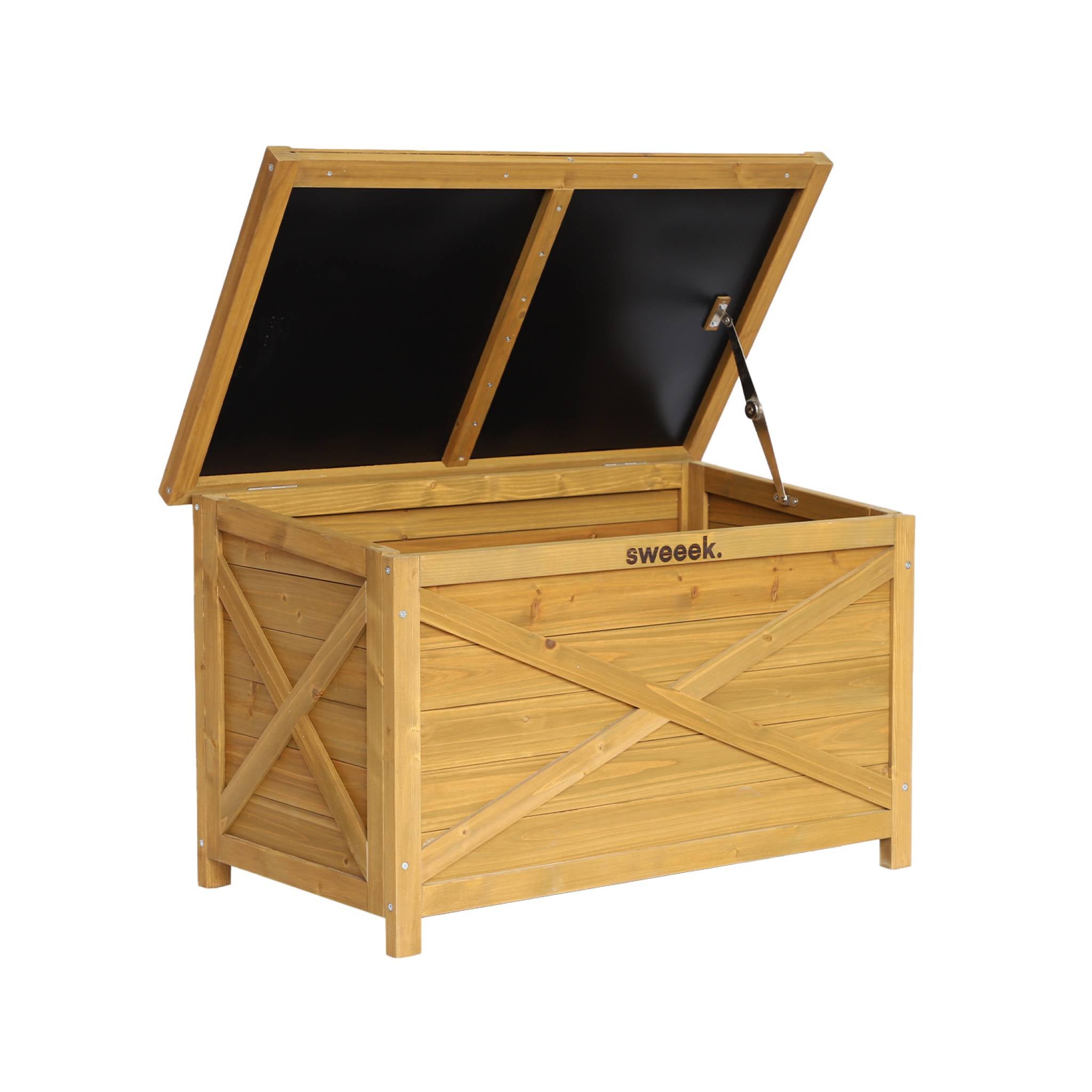 sweeek - Houten opbergkist 80 cm