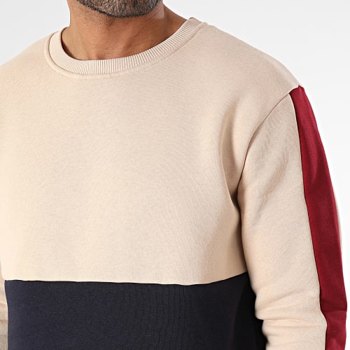 Ensemble De Survetement Beige Bleu Marine