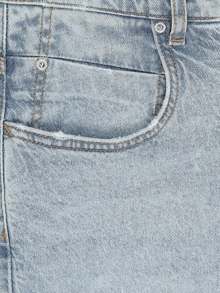 PNTS Jeansrock LETS ROCK hellblau