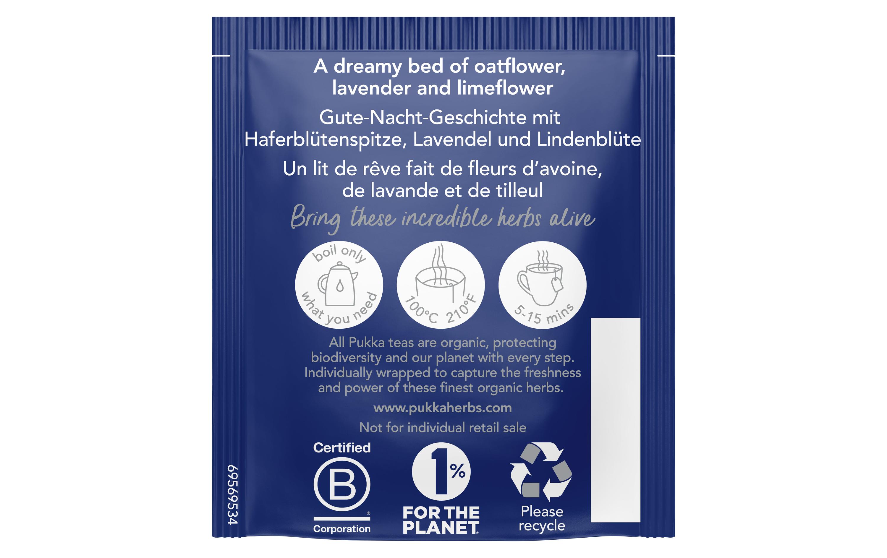 Teebeutel Night Time 20 StückBiologisch zertifizierte Teemischung für eine gute Nacht