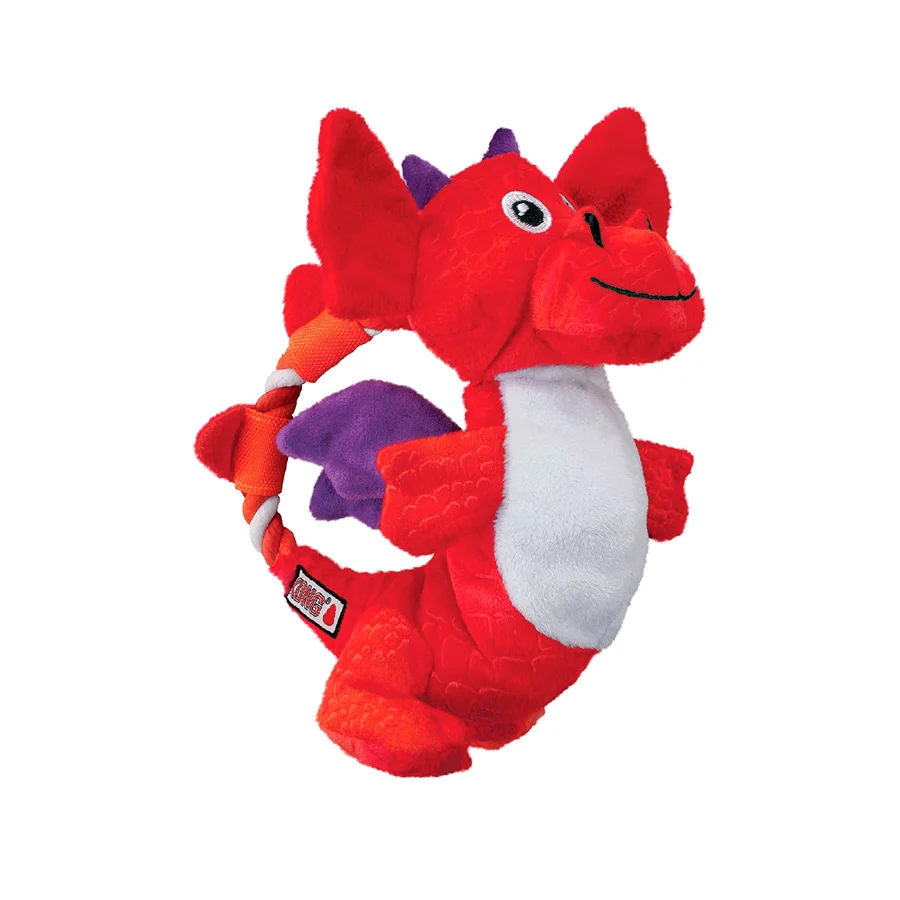 Brinquedo de pelúcia Kong Knots Dragon para cães