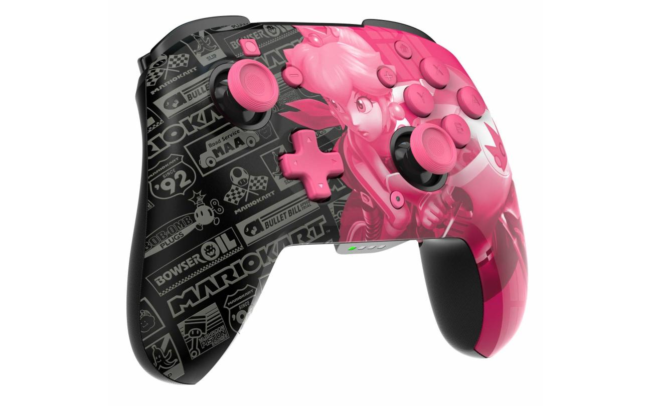 Switch PDP - Wireless Controller GLOW Mario Kart Grand Prix Peach