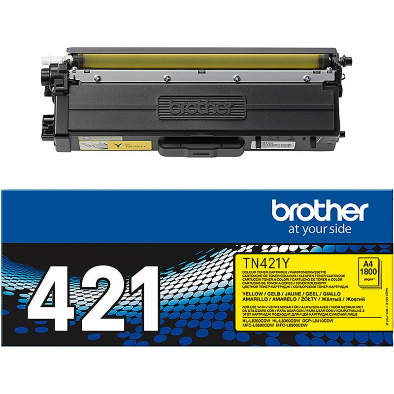 Toner Brother TN421 couleurs séparées pour imprimante laser