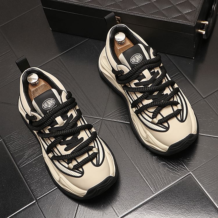 Mr Ozera - Platform Two Tone Veterschoenen
