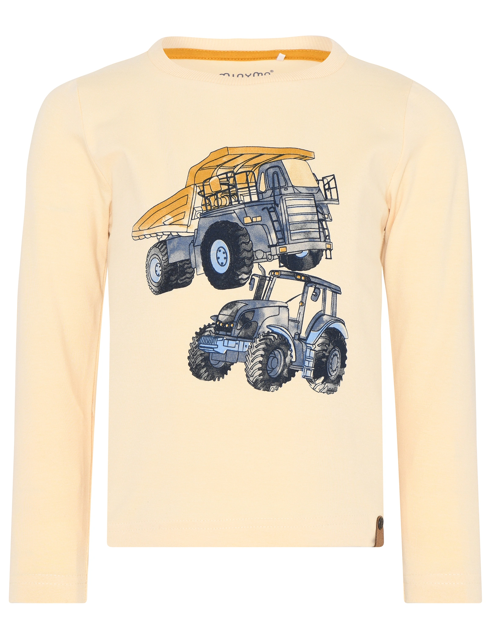 Langarmshirt FARM VEHICLES in biscotti
