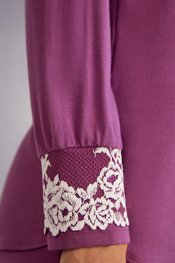 Camiseta modal com lindas flores