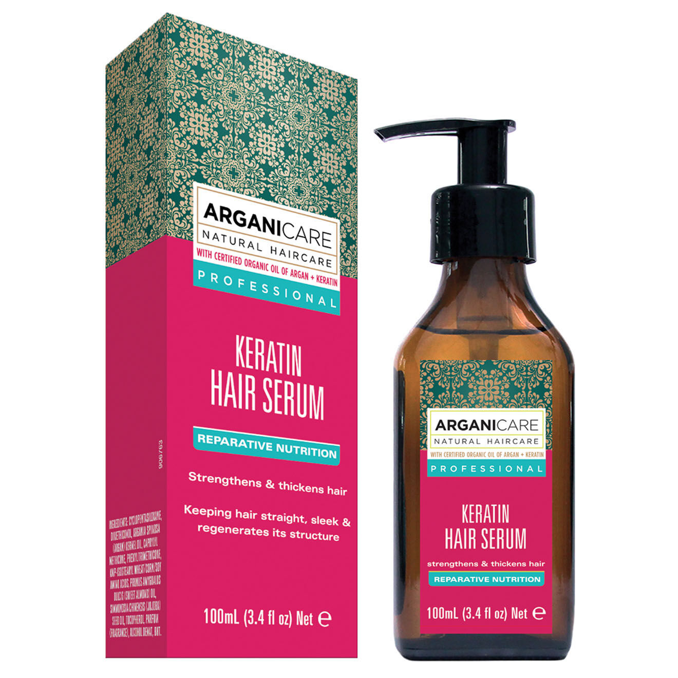 Arganicare Sérum réparateur et nutritif Kératine tous types de cheveux -  100 ml