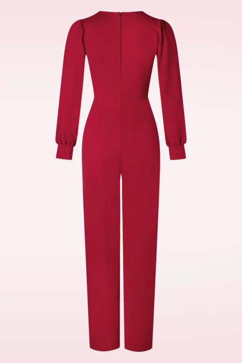 Vintage Chic for Topvintage Lynette jumpsuit in rood