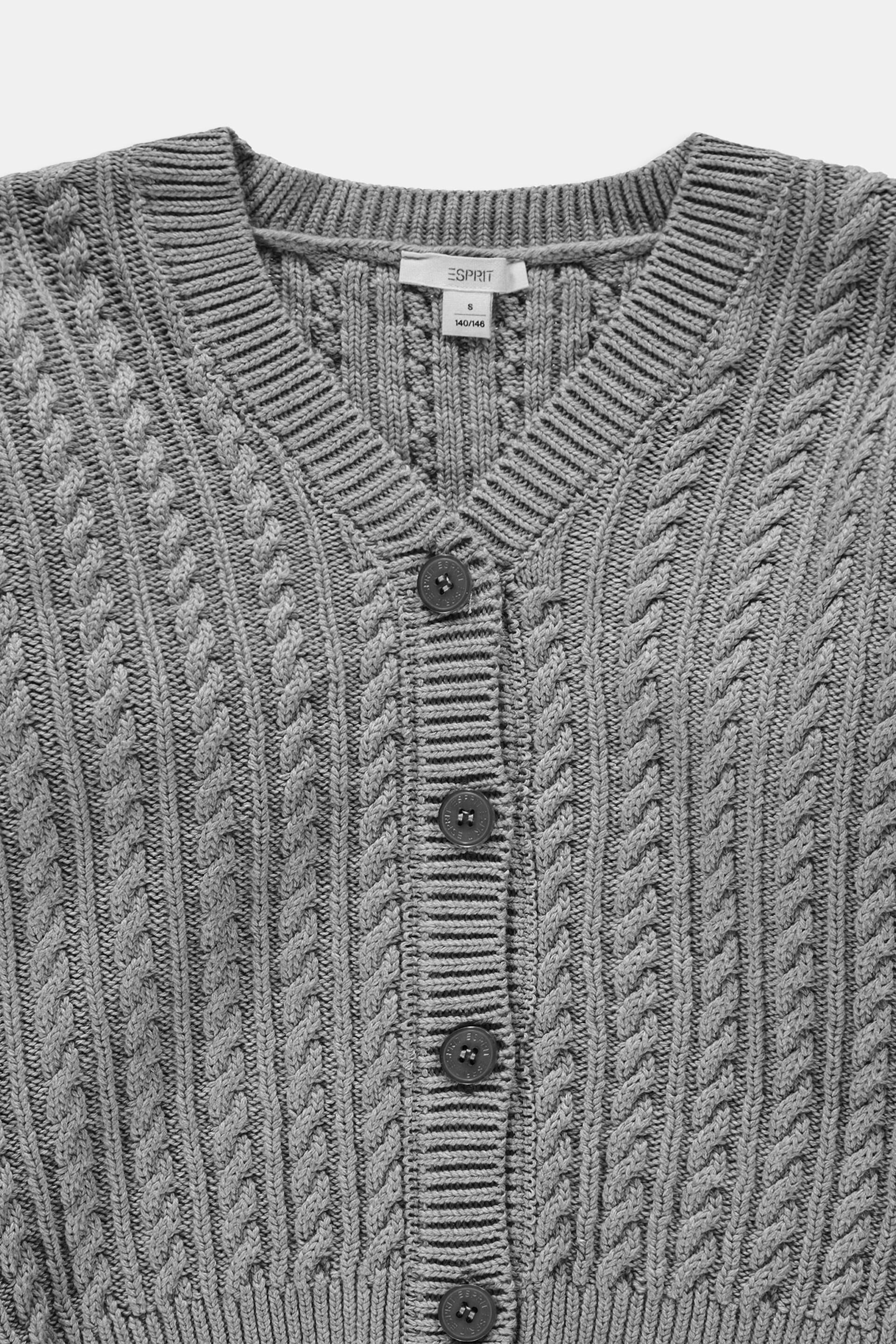 Cardigan en maille torsadée
