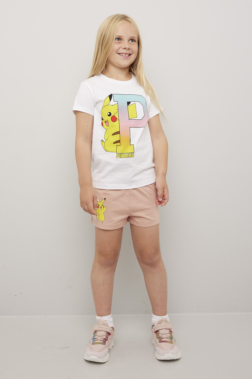 Shorts med Pikachu print