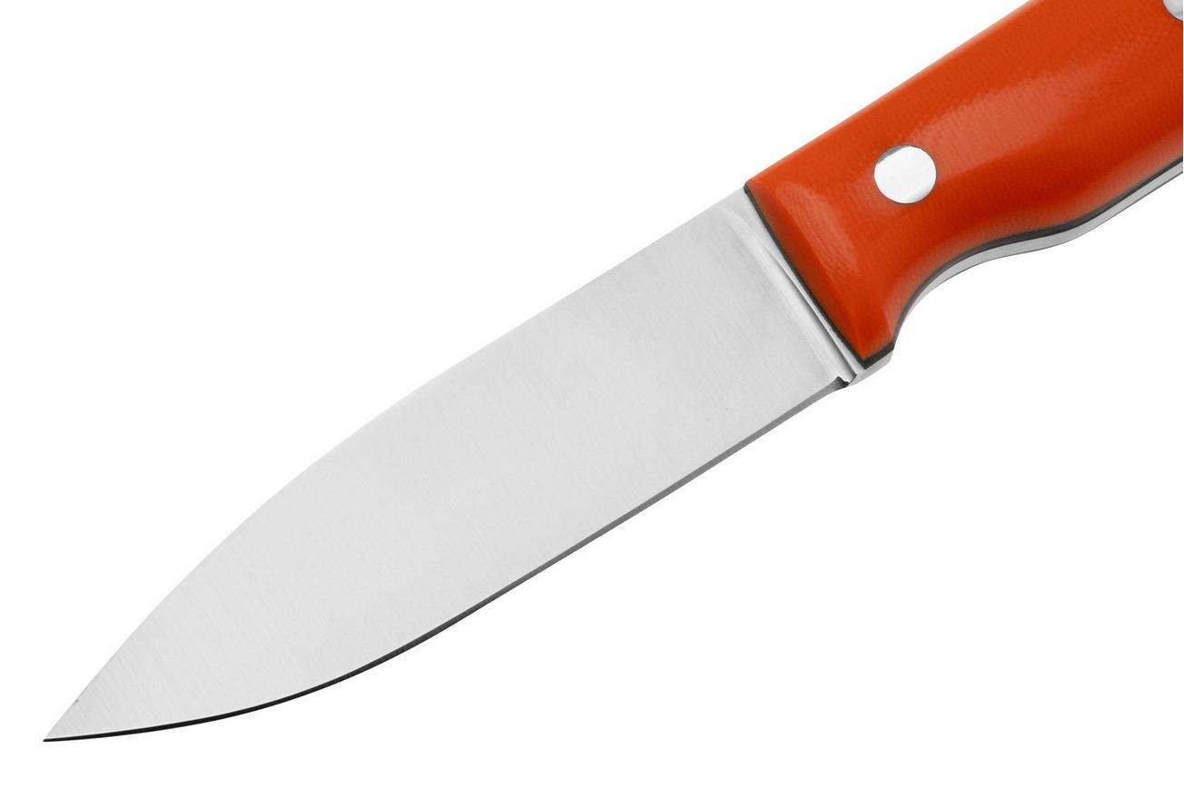 Casström No. 10 Swedish Forest Knife Flat 14130, 14C28N Orange G10 Kydex, bushcraftmes