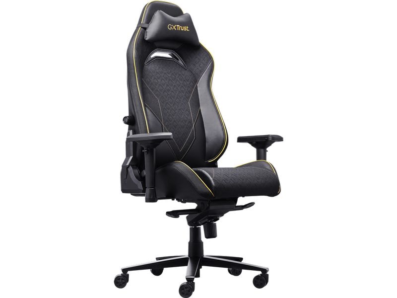 Trust Gaming-Stuhl GXT 721 Ruya Pro Schwarz Komfortabler Premium-Gaming-Stuhl