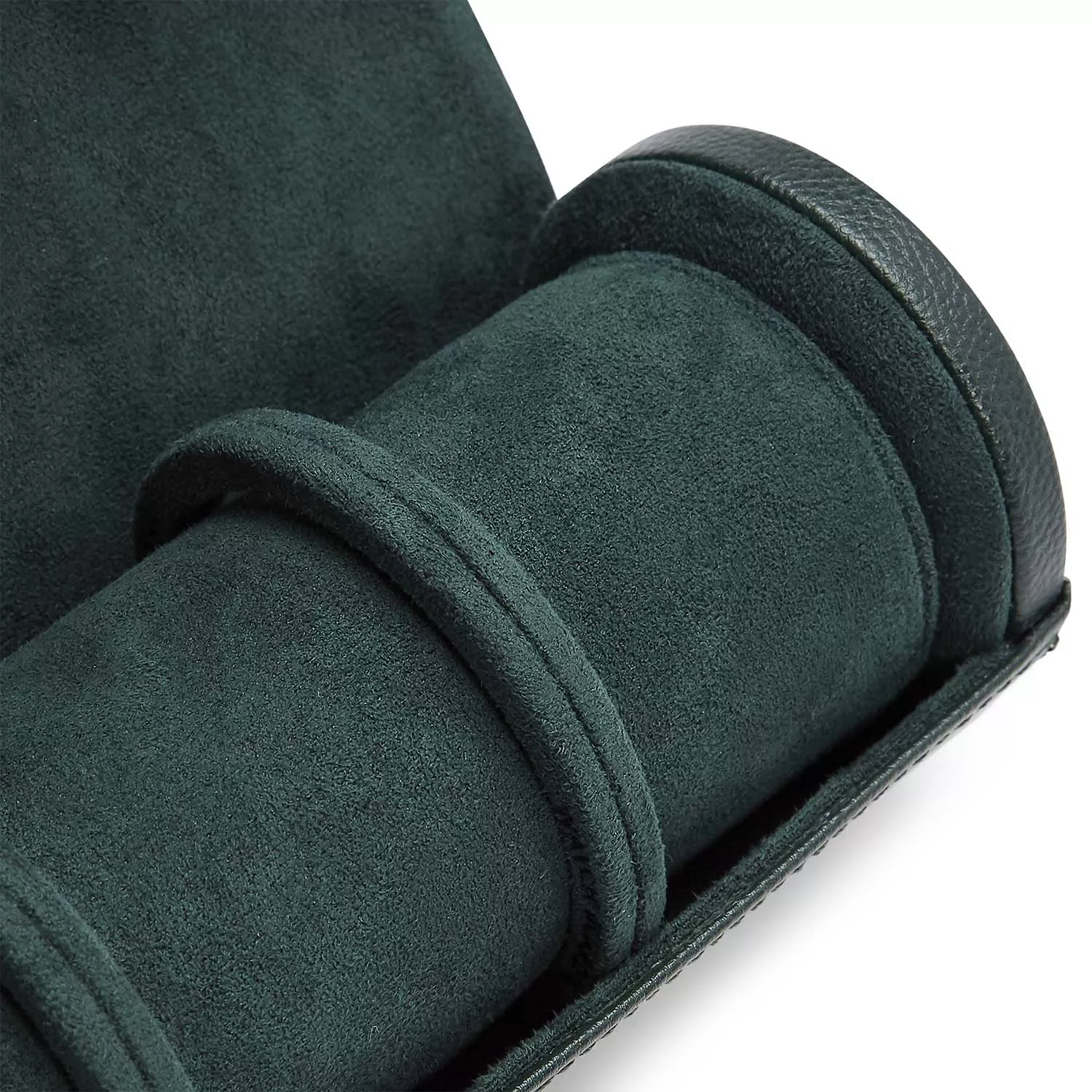 Wolf British Racing Green Watch Roll 3 ure Grøn Imiteret Læder 792941