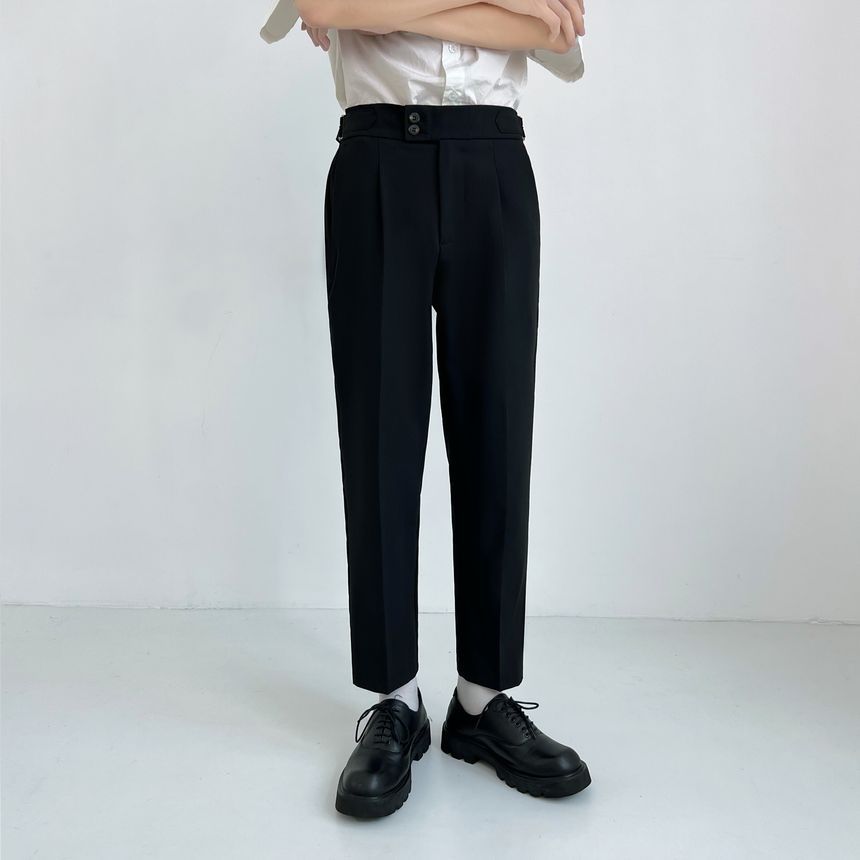 DragonRoad - Hoge taille cropped rechte broek