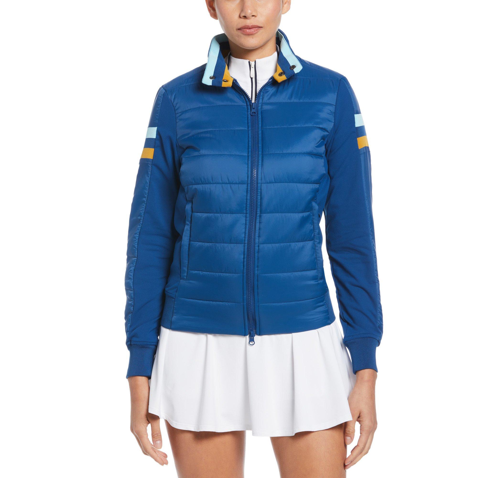 Original Penguin Mixed Media Puffer Jacket Womens