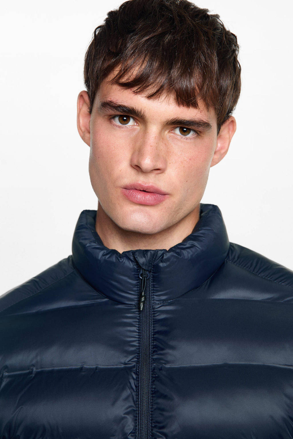 MANGO TEEN gewatteerde jas marine