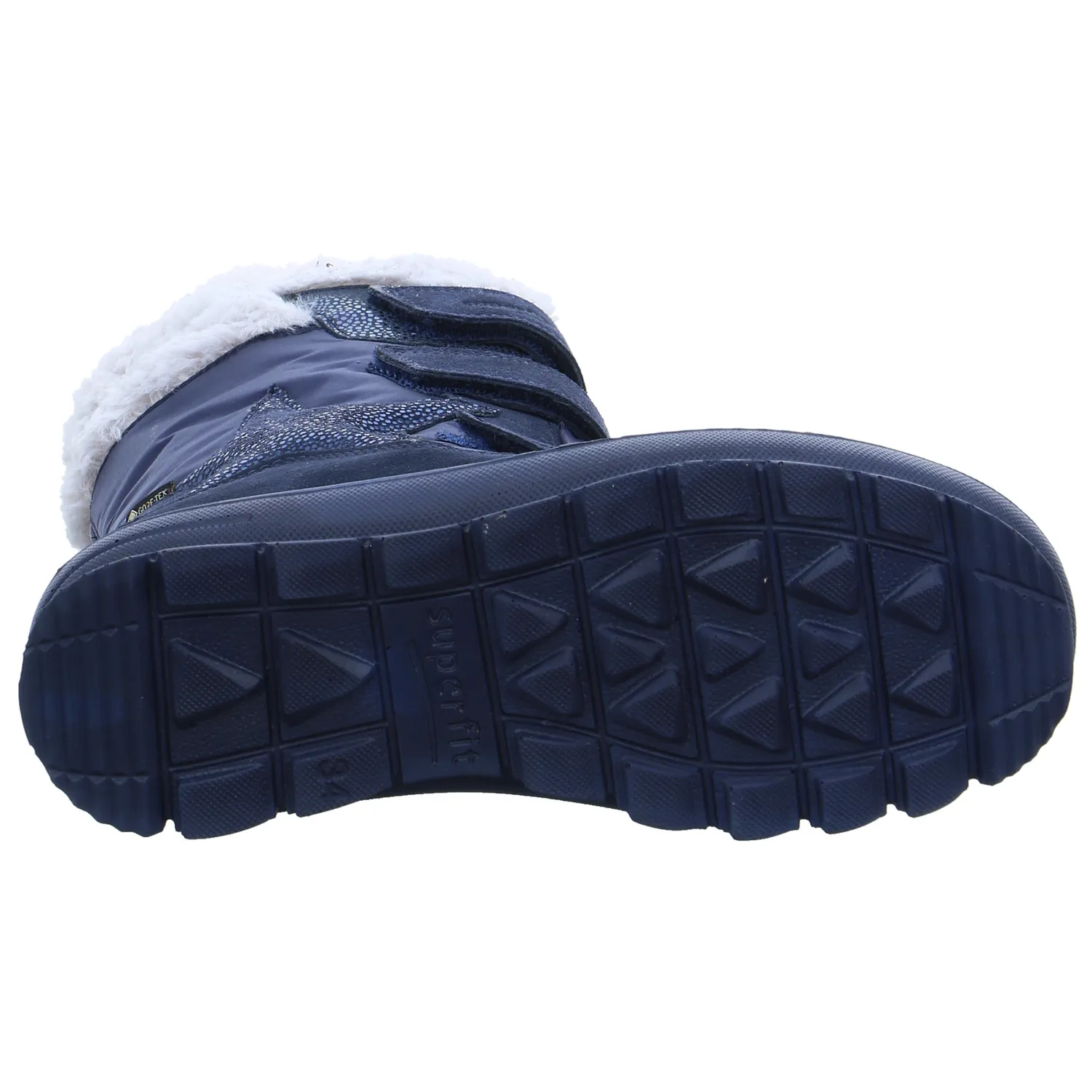 SUPERFIT Mädchen-Snowboot Membrane Dunkelblau Textil  Mädchen Winterstiefel