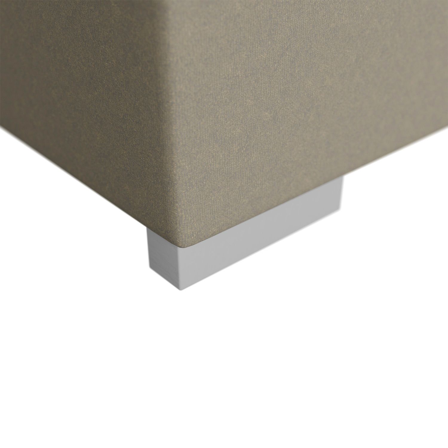 Juskys Boxspringbett Seattle 180x200cm - weicher Malmo-Stoff, komfortable Einstiegshöhe - Beige