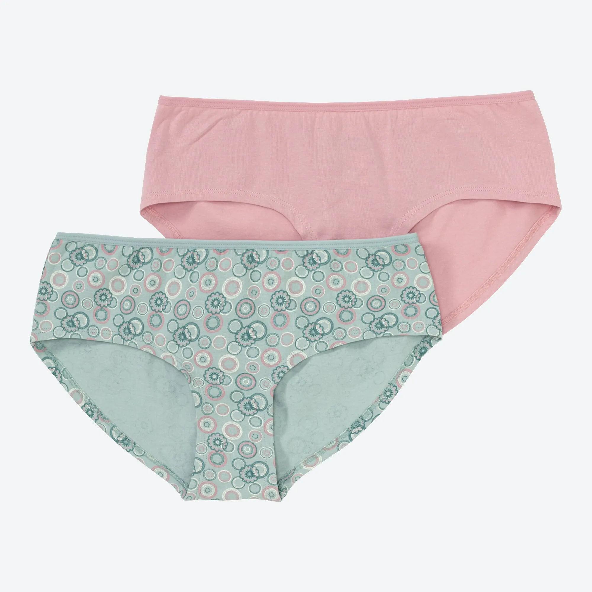 Damen-Panty mit Kreis-Muster, 2er-Pack