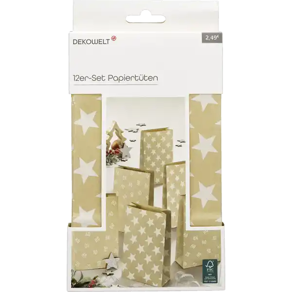 12er-Set Papiertüten